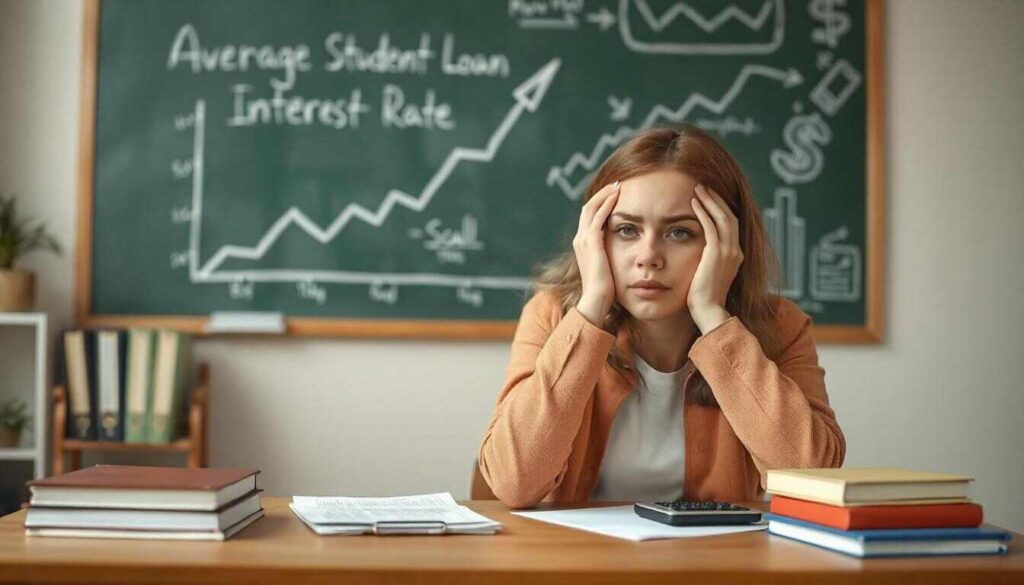 Average student loan interest rate